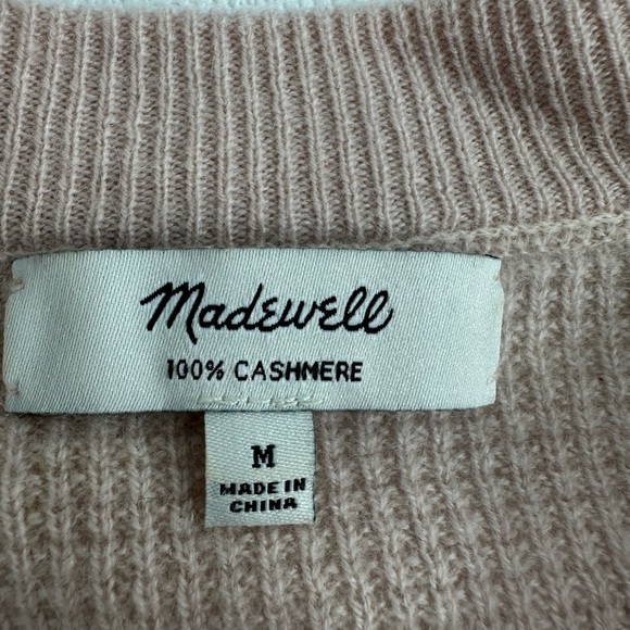 Madewell dip dye cashmere shrunken sweater size M - Picture 8 of 11